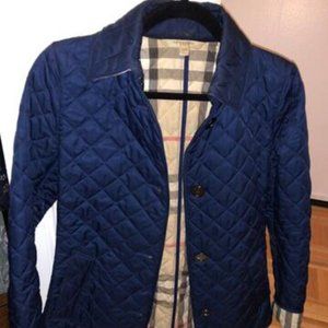 Women’s Navy Blue Burberry Jacket size: XS